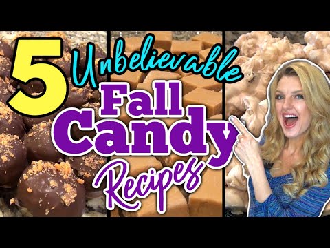 5 Incredible FALL CANDY RECIPES you can make for the Holidays! Makes great gifts! + BONUS FOOTAGE