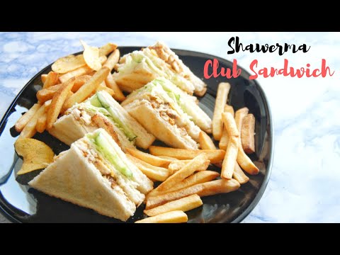 Try Shawerma in this Way || Shawerma club sandwich || Asheescookbook