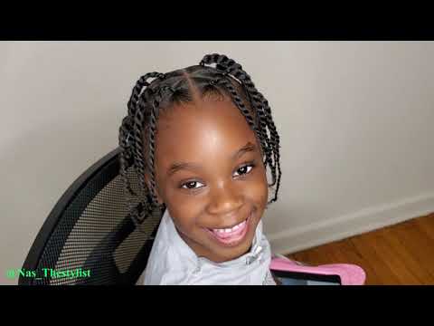 How to do a quick and simple kids hairstyle (Satisfying braid video)