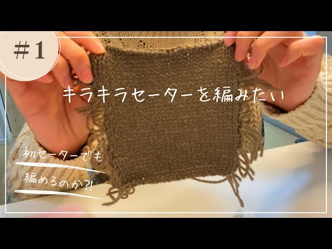 初めてでもキラキラセーターは編めるのか⁈絶対編み上げたい女のvlog