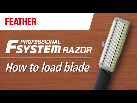 【How to load blade】Professional F SYSTEM RAZOR