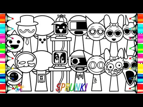 Incredibox SPRUNKI Coloring Pages / Coloring Sprunki Normal Versions vs Horror Versions / NCS Music