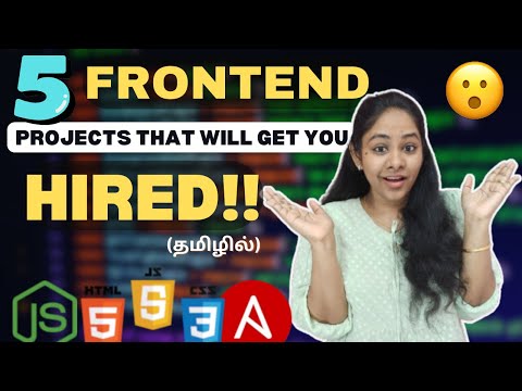 Top 5 Frontend Projects🤩 with Resources to get placement in Tamil | Projects for final year students