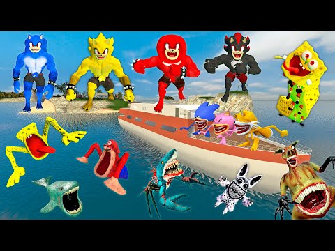 🚢 SPARTAN KICKING NEW SONIC KONG TAPES FAMILY / SPONGEBOB EATER ELONGATED / ZOOCHOSIS ZOONOMALY Gmod