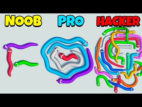 NOOB vs PRO vs HACKER - Tangled Snakes