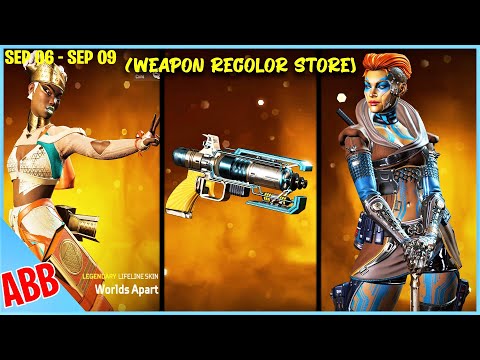 APEX LEGENDS ITEM SHOP TODAY- LOBA & R301 RECOLORS, WEAPON RECOLOR STORE, WORLDS APART LIFELINE SKIN