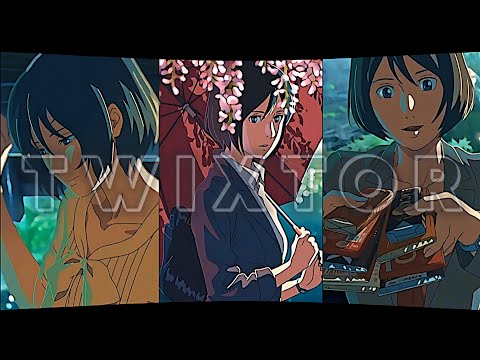 The Garden Of Words - Yukino Twixtor Clips 4k + Remap + Rsmb + CC