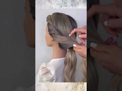 Very easy way to create beautiful hairstyle for long heavy and thick hair!