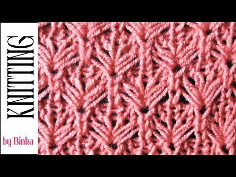 [Bulgarian] An original model of relief rhombus-cell paths. Trendy knitting pattern.