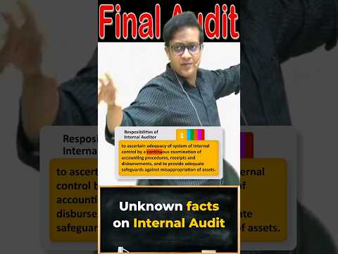 Unknown facts on Internal Audit | Siddharth Agarwal Audit