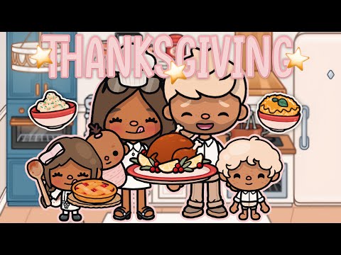 THANKSGIVING DAY 🦃 (5 Recipes To Make) | with voices 📢 | Toca Life World Roleplay