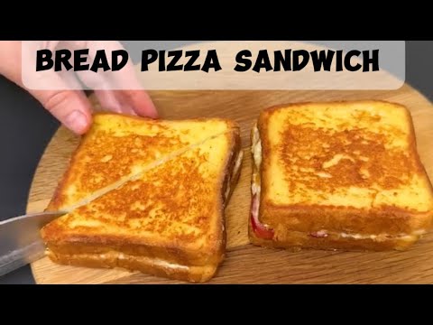 Breakfast Recipes | bread pizza sandwich | bread recipe | 5 minutes recipe