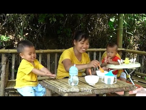 Single Mom - How to make peanuts from soybeans - harvesting sugarcane, cooking.TriệuThuThùy.