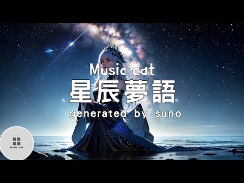 星辰夢語-generated by suno《靈魂的我 靜寂內心》Music cat音樂《中英文字幕》