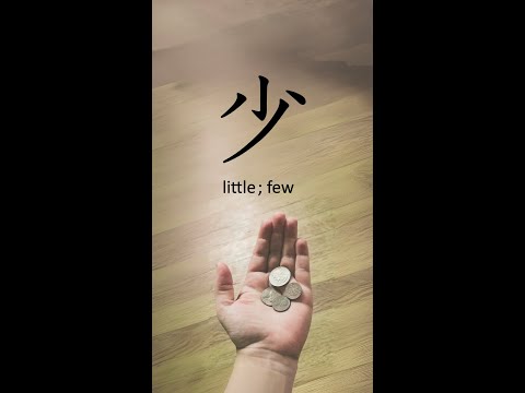 N4 Kanji 少 "little, few" #n4kanji #jlptn4 #kanjilearning #shorts