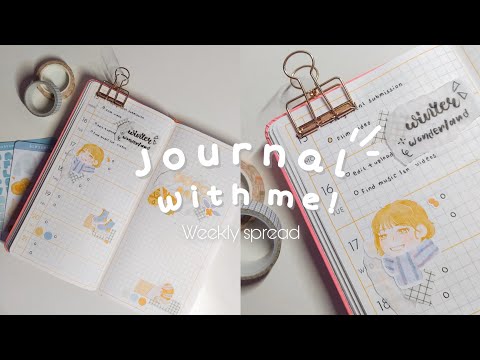 plan with me 🍂 weekly spread ideas l planner 2024