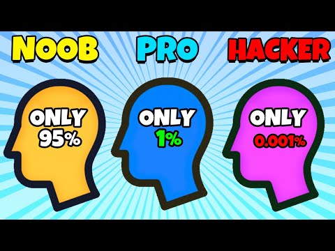 NOOB vs PRO vs HACKER - Only 1% Challenges