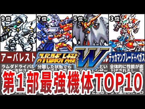 【TOP10】スーパーロボット大戦W第１部最強機体