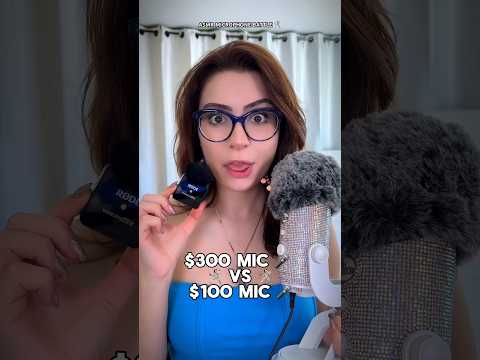 $100 MIC VS $300 MIC 🎤 ASMR 🎤 #asmr #shorts #battle