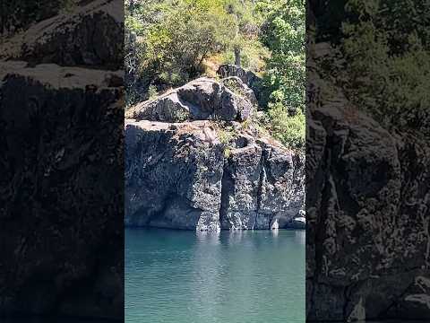 Front flip cliff jump