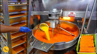 World's Famous Ghee Mysore Pak Bulk Factory Making In Bangalore Rs. 1000/- Per Kg l Karnataka Food