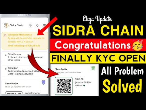 Sidra New Update || Sidra chain kyc Open || Sidra chain kyc new update || Sidra chain kyc new tricks