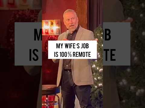 My Wife’s Job Is Now 100% Remote #standupcomedy #wife #marriage #lol #Shorts #joematarese