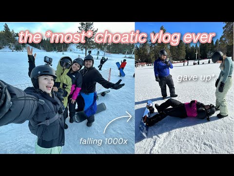 teaching my SIBLINGS how to snowboard | *as beginners*