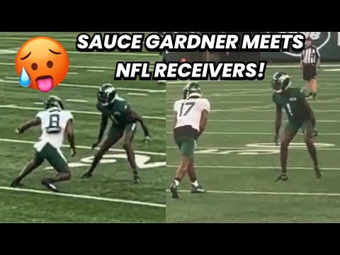 Sauce Gardner ‘LOCKING DOWN’ Garrett Wilson & Elijah Moore 🥵 (WR vs CB) NFL is ‘EASY WORK’