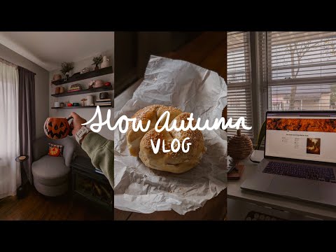 a cozy slow autumn morning vlog.