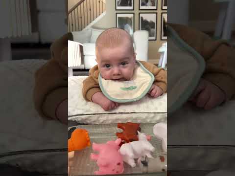 Tummy time sensory activity