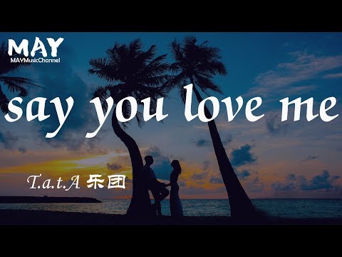 say you love me T.a.t.A乐团 ( 抖音热歌 抖音 tiktok)  【 不要怕受伤 所以不敢说爱你 】 动态歌词lyrics