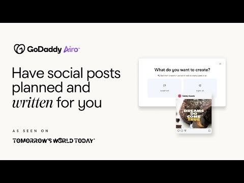 GoDaddy Airo™: Have social posts planned and written for you