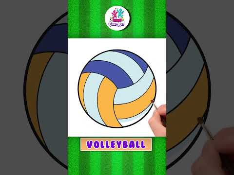 Learn Types of Sports Balls 🏀⚽ | Easy Drawing Step by Step for Kids #shorts #sportsball