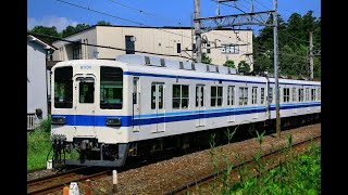 武州唐沢駅を発車して越生へ向かう8000系