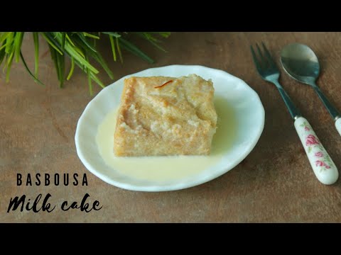 Basbousa Milk Cake || Eid Dessert || Eggless || Arabic Dessert  Asheescookbook