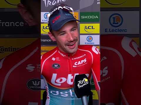 This post-win interview from Victor Campenaerts is everything 💛🥇👏 🎥: ASO #cycling #tourdefrance