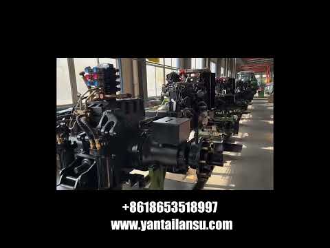 Factory production process of various specifications of tractors.