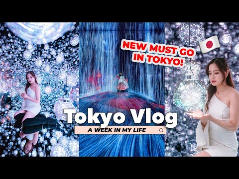 NEW MUST GO IN TOKYO! TeamLab Borderless - A Week in my life LIVING IN JAPAN 🇯🇵  - Tokyo Life