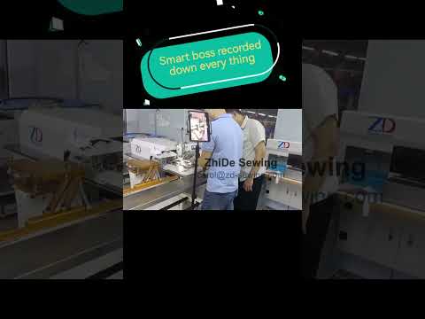 Smart boss recorded down everything. Good "student"! 😁 #TextileMachinery, #TextileInnovation,