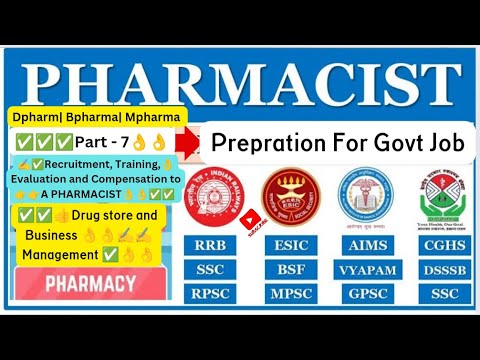 Recruitment of pharmacy staff | Evaluation | Training| Drug Store and business management #dsssb