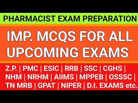 Pharmacist exam preparation | Imp. mcqs for all upcoming exams #pharmabullet