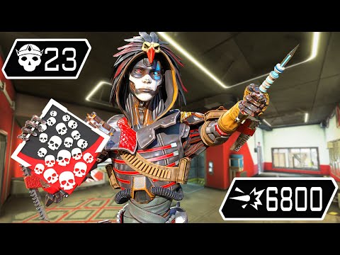 ASH 23 KILLS & 6800 DAMAGE (Apex Legends Gameplay)