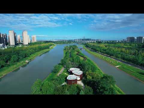 郑州贾鲁河上缩小版的“橘子洲”风光掠影