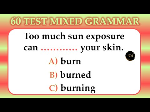 60 English Tenses Quiz | Verbs in English Grammar | Conjugation Of Verbs | No.1 Quality English