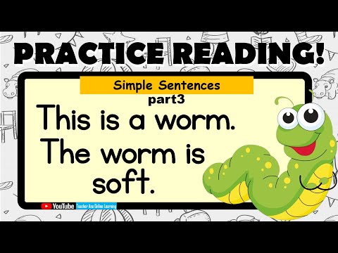 PART 3 (THIS IS) ENGLISH Reading Lesson for kids ll Simple Sentences ll Teacher Ana