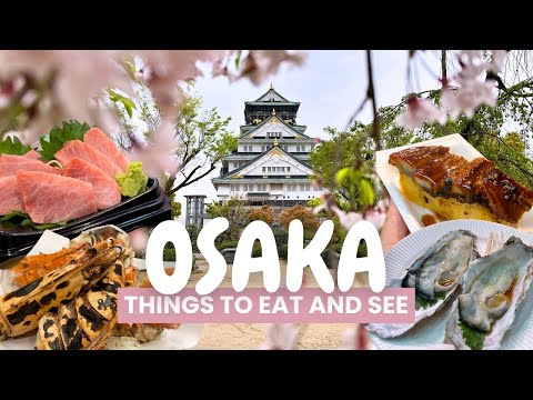 Exploring OSAKA, JAPAN | kuromon market, osaka castle, micro pig animal cafe (JAPAN VLOG)