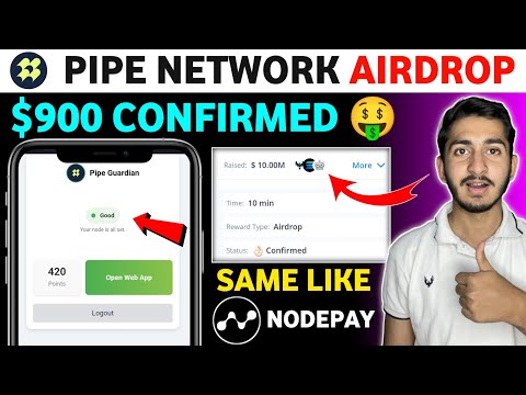 Pipe network airdrop complete guide in mobile |Pipe network Airdrop withdrawal| Free Testnet Airdrop