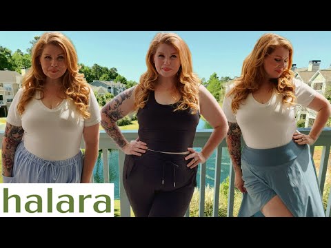 Halara Denim Leggings, Pants, Tops and More | Plus Size Haul | August 2023 | #halara #halaradress