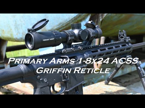 Primary Arms 1-8x24 ACSS Griffin Reticle Riflescope, Perfect for AR-15's